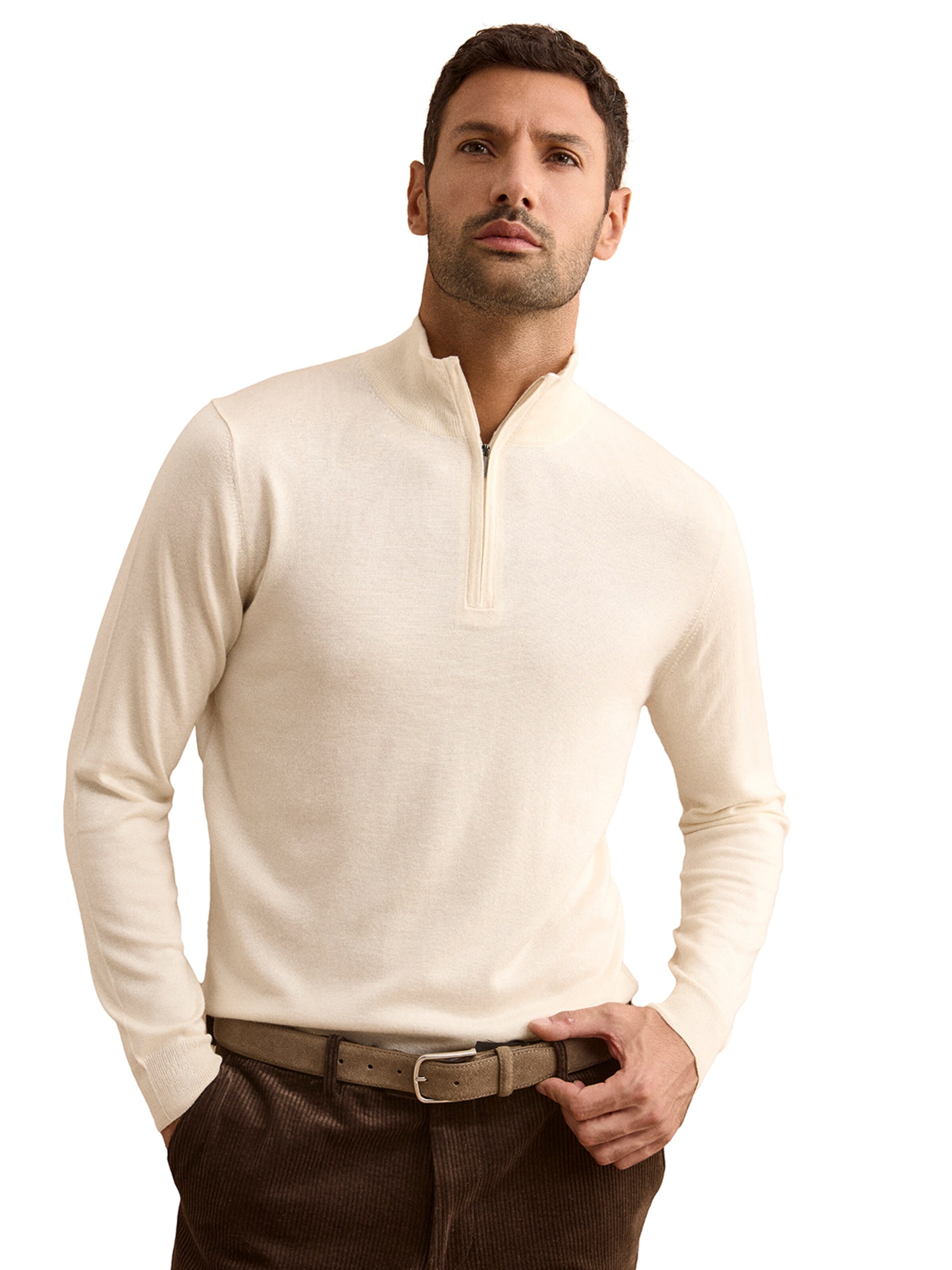 Vestes en maille Il Lanificio en blanc
