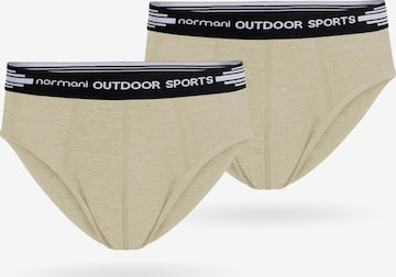 Sous-vêtements de sport normani en beige : devant