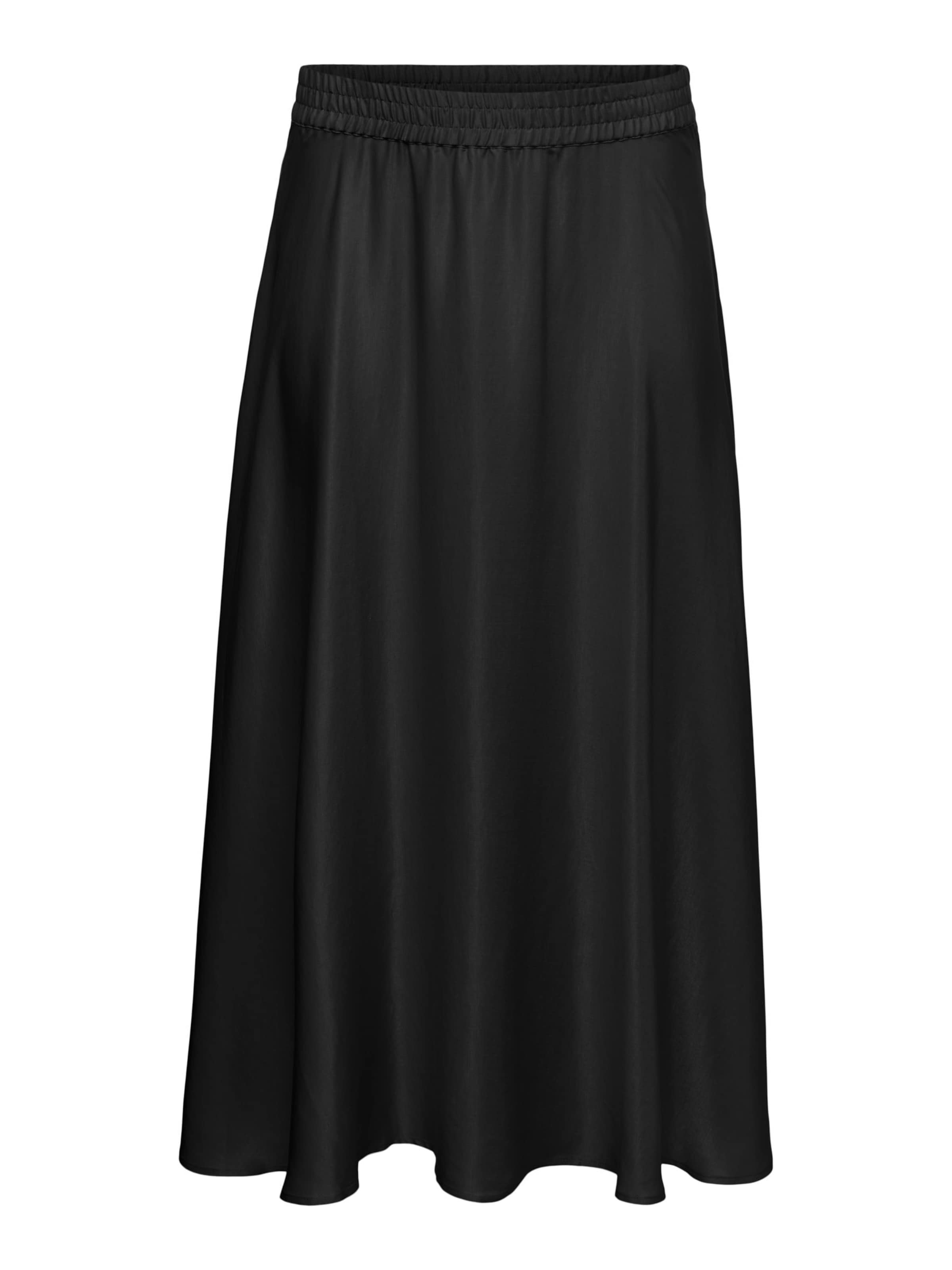 Jupe Vero Moda Curve en noir : devant