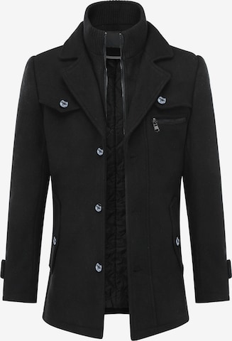 Youthup Winter Coat in Black: front