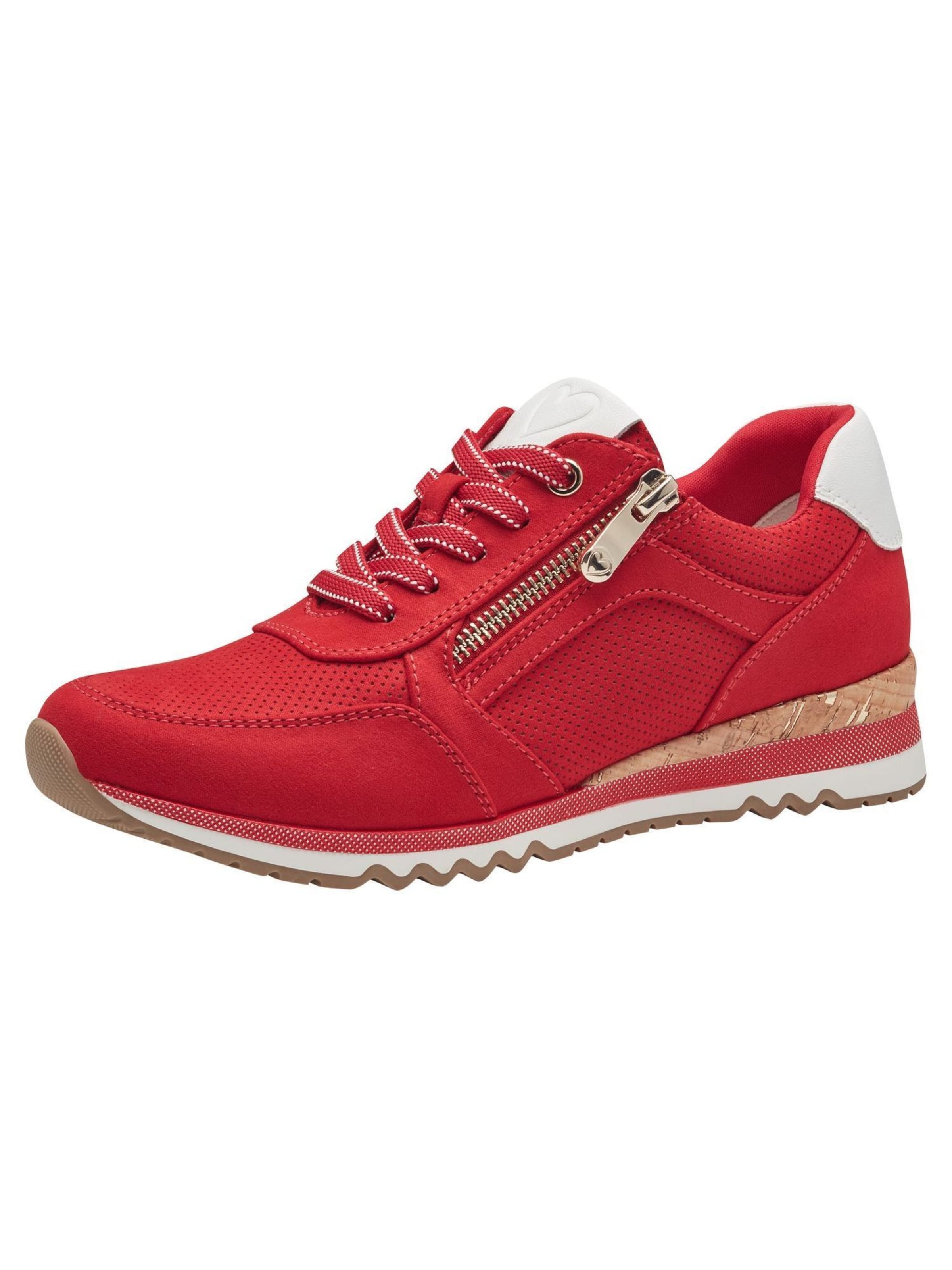 MARCO TOZZI Platform trainers in Red: front