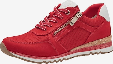 Baskets basses MARCO TOZZI en rouge : devant