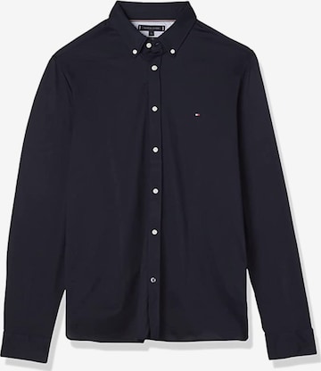TOMMY HILFIGER Slim fit Button Up Shirt in Black: front