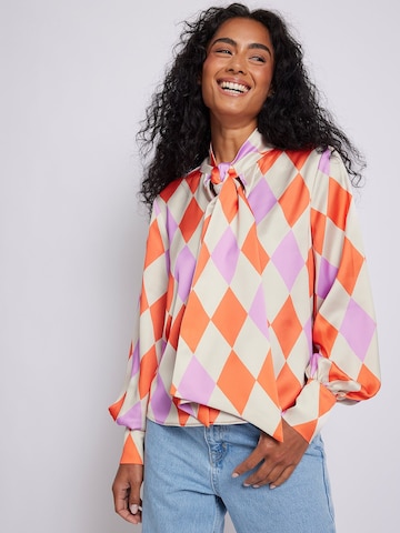 NA-KD Blouse in Lila: voorkant