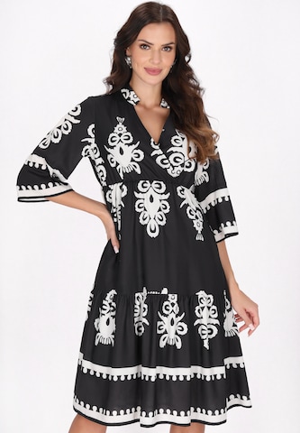faina Kleid in Schwarz: Vorderseite