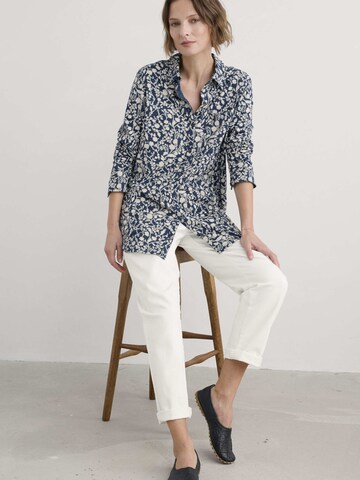 Seasalt Cornwall Blouse 'Dove Plant' in Blauw