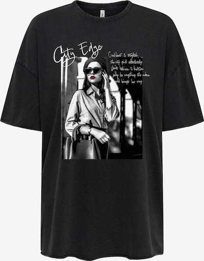 Tricou 'ONLLUCY' ONLY pe gri / negru / alb, Vizualizare produs