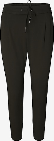 VERO MODA Tapered Pleat-Front Pants 'Eva' in Green: front