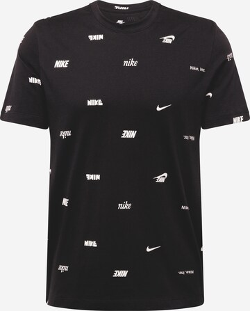 juoda Nike Sportswear Marškinėliai 'CLUB': priekis