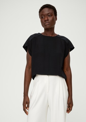 s.Oliver BLACK LABEL Blouse in Zwart: voorkant