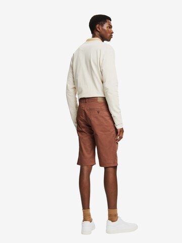 ESPRIT Regular Broek in Bruin