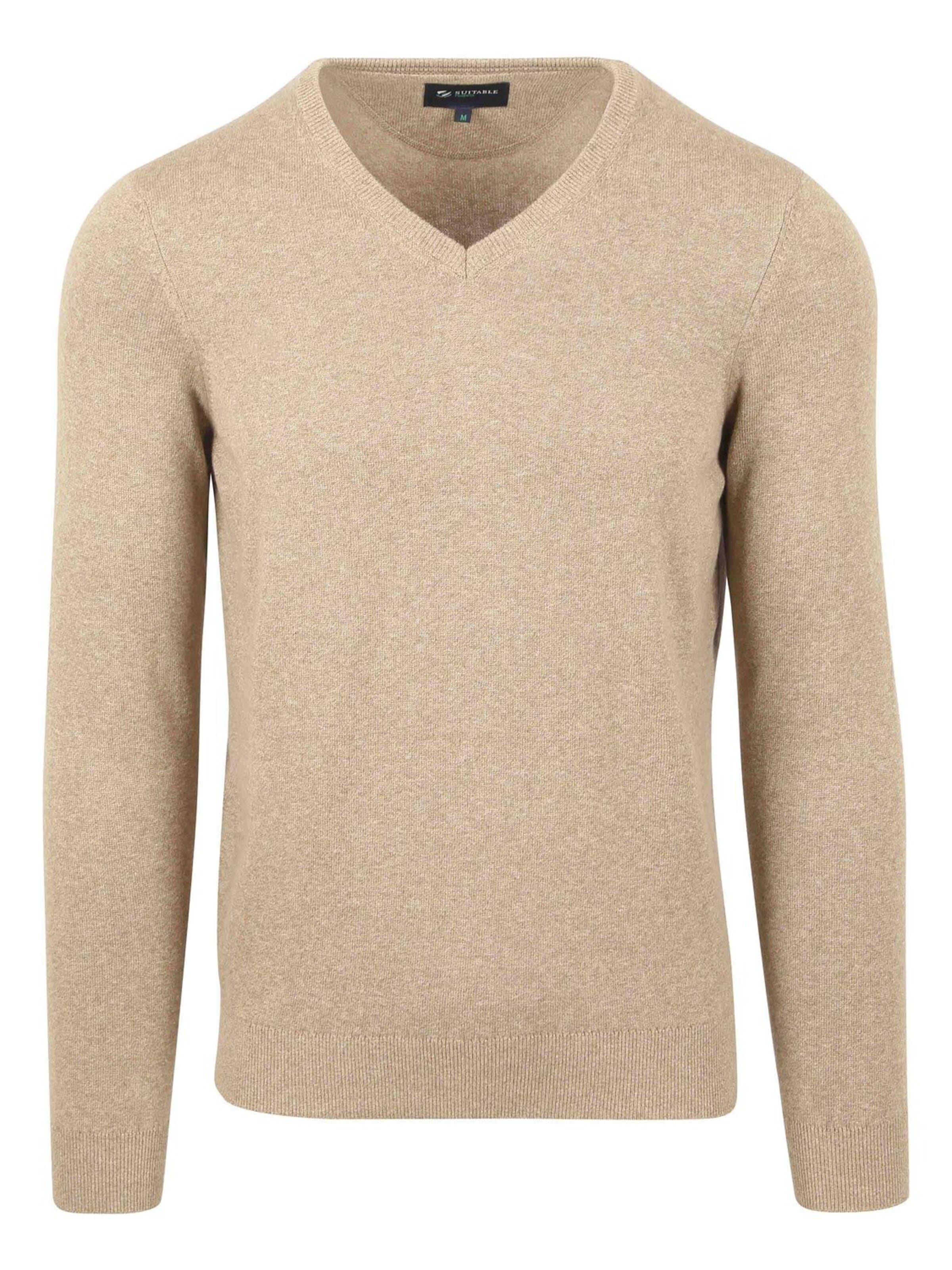 Suitable Shirt 'Vinir'‌‌‌ in Beige: Vorderseite