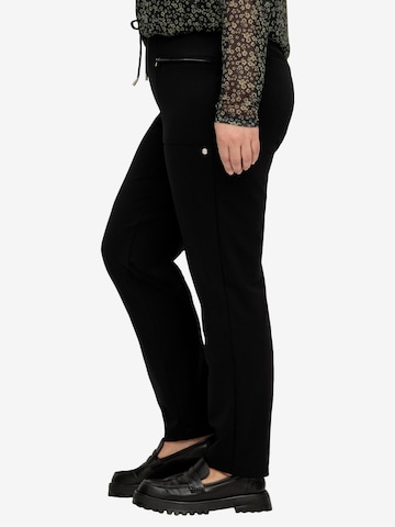 SHEEGO Slim fit Trousers in Black