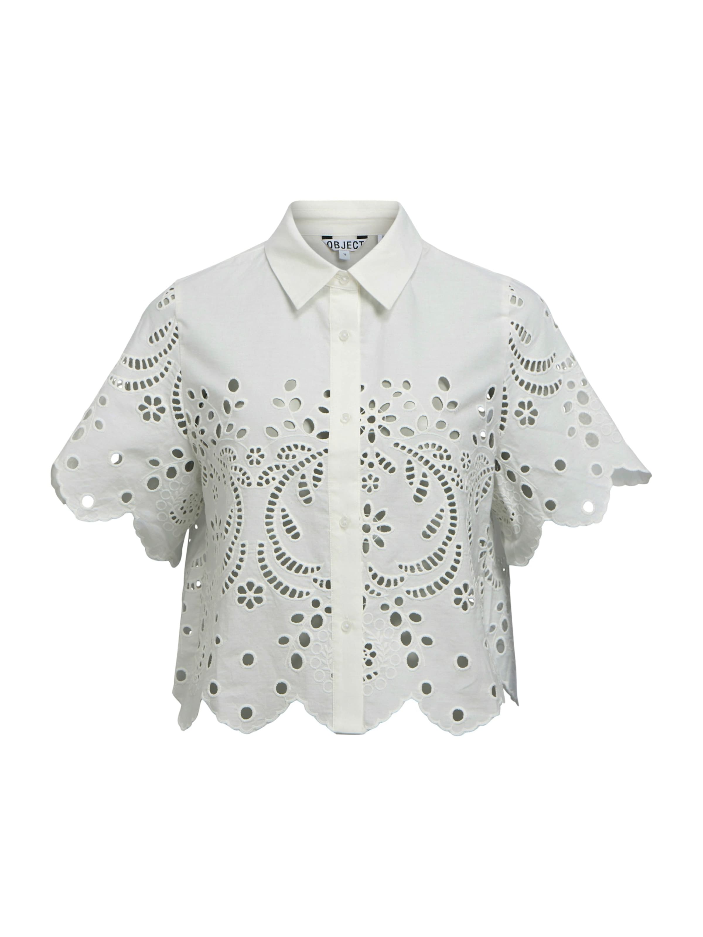 OBJECT Blúzka 'OBJELENA' - Biela: predná strana