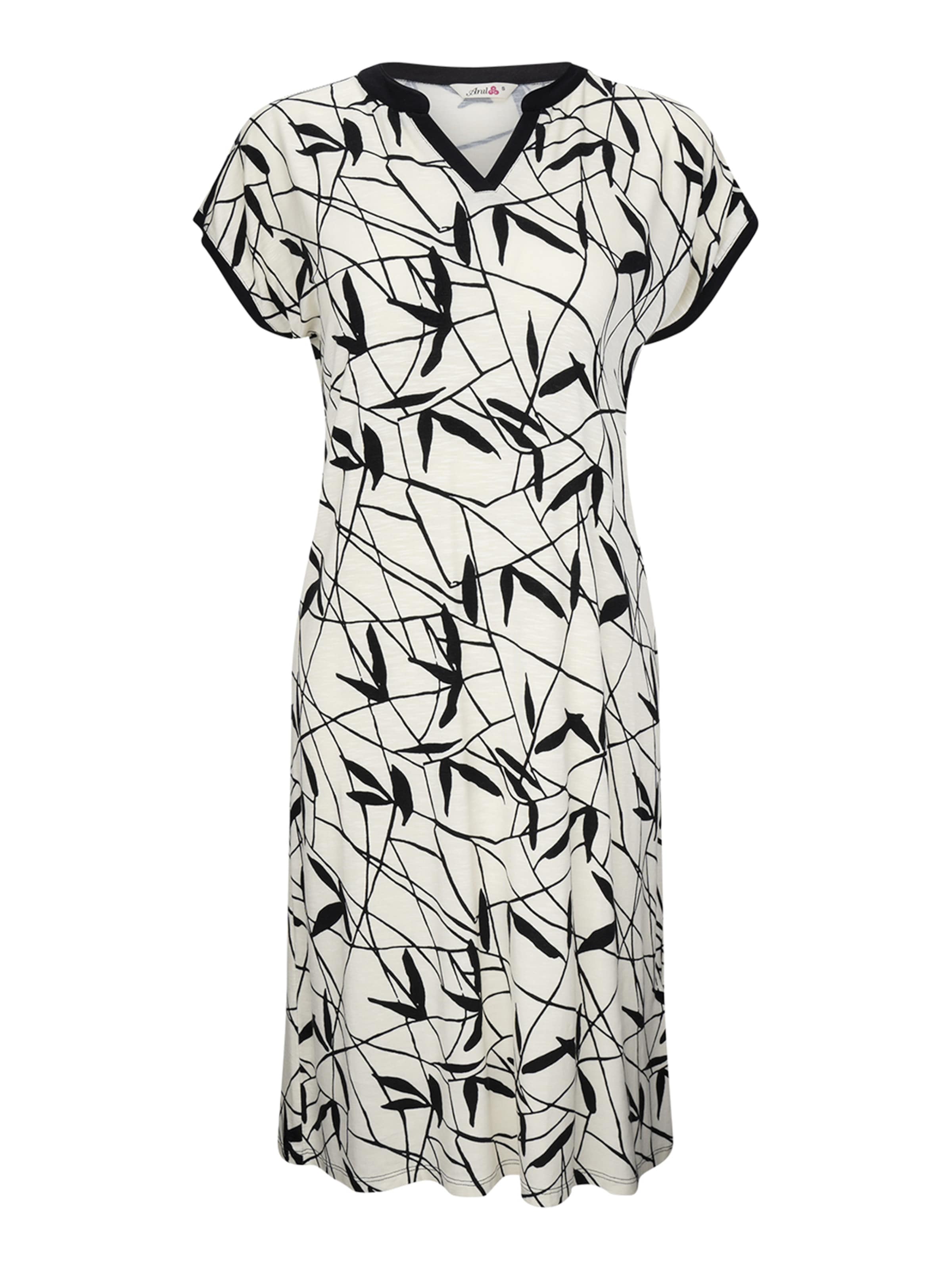 Goldenbay Nachthemd 'Petunia' in Schwarz: Vorderseite