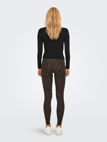 Skinny Leggings 'BELLA' de la ONLY pe maro