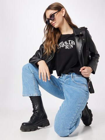 TOM TAILOR DENIM Tričko – černá