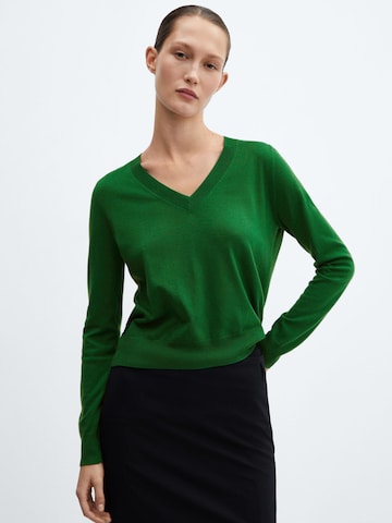 Pull-over 'LUKAV' MANGO en vert : devant