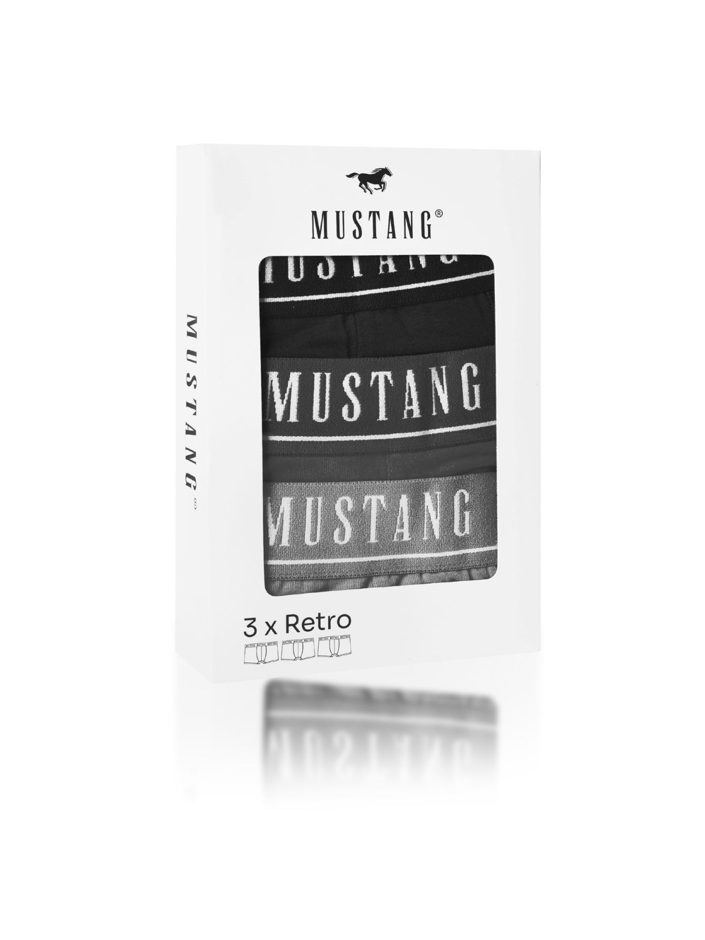 MUSTANG Boksershorts i sort