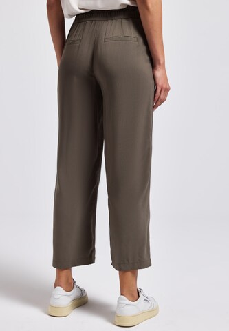 STREET ONE Wide leg Pants 'Emee' in Brown