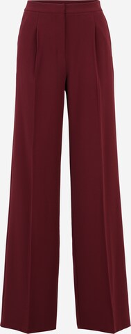 Selected Femme Tall Wide leg Pleat-Front Pants 'TINNI' in Red: front