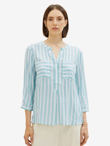 TOM TAILOR Bluse in Blau: predná strana