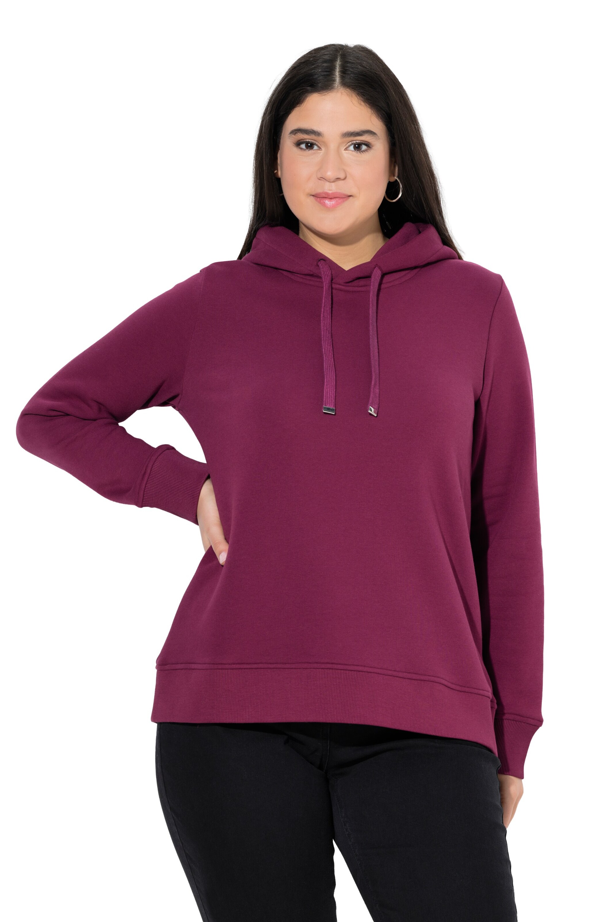 Ulla Popken Sweatshirt in Lila: voorkant