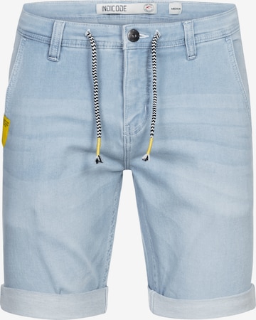 INDICODE JEANS Regular Pants 'Azibo' in Blue: front