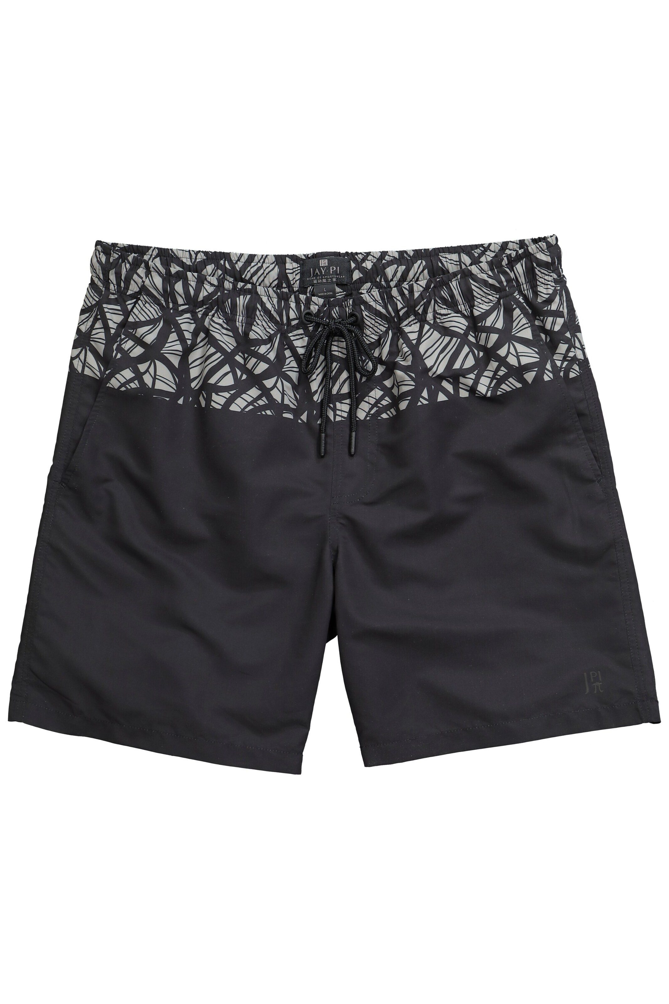 JAY-PI Badeshorts in Schwarz: Vorderseite
