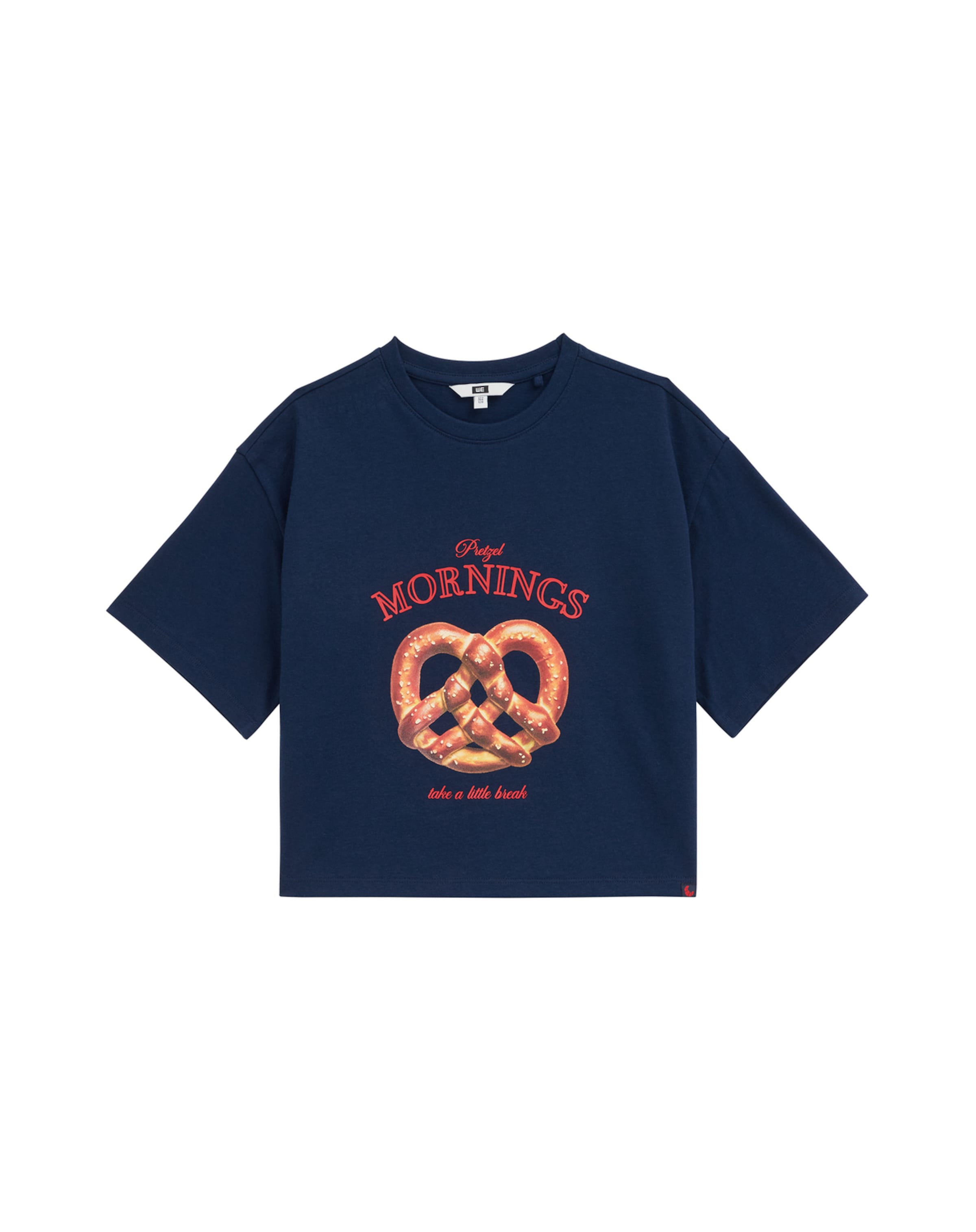 WE Fashion - Camiseta en azul: frente