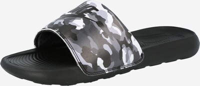 Nike Sportswear Чехли 'Victori One' в сиво / тъмносиво / черно / бяло, Преглед на продукта