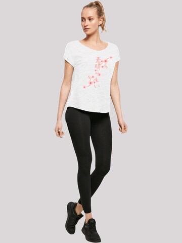 F4NT4STIC Shirt 'Kirschblüten Asien' in Wit