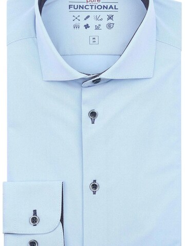 PURE Slim fit Button Up Shirt in Blue