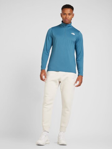 THE NORTH FACE Функциональная футболка ' 24/7 1/4 Zip Long-Sleeve T-Shirt' в Синий