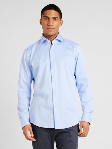BOSS Orange Regular fit Button Up Shirt 'Joe' in Blue: front