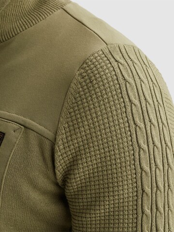 PME Legend Neulepaita 'Pullover with half zipper' värissä vihreä