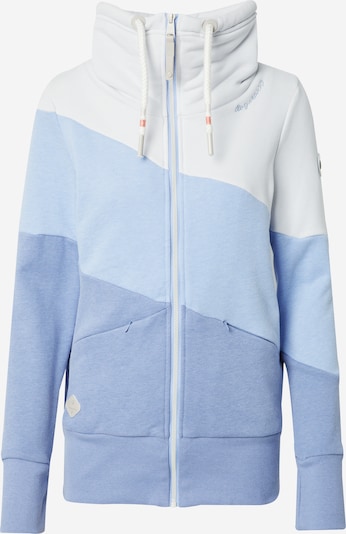 Ragwear Sweat jacket 'RUMIKA' in Dusty blue / Light blue / White, Item view