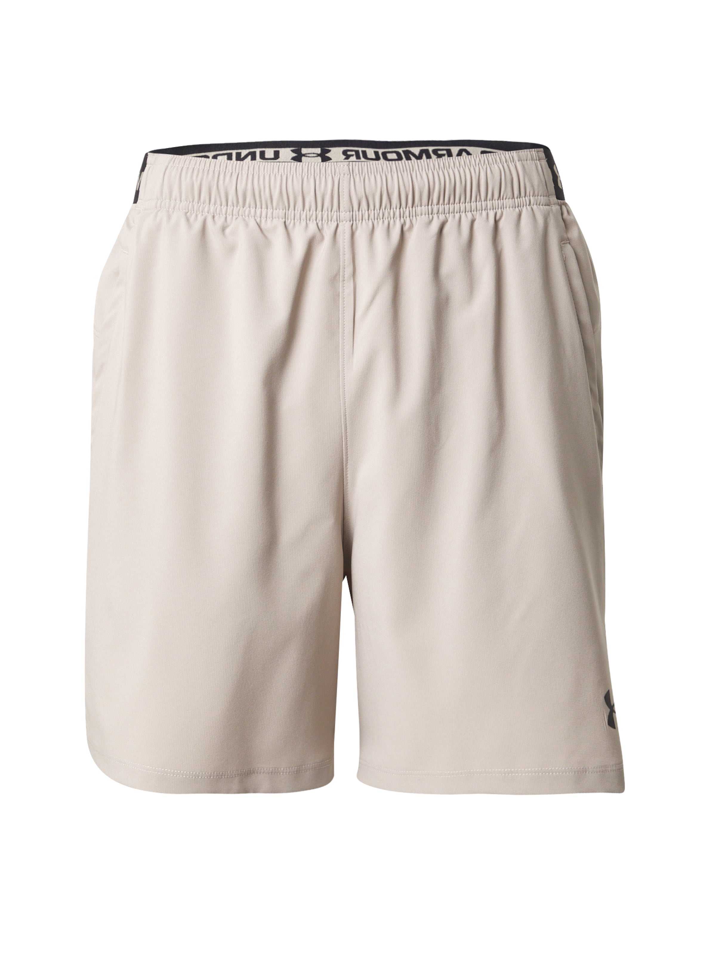 UNDER ARMOUR Sportshorts in XS in taupe / schwarz, Produktansicht