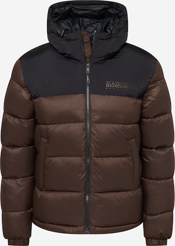 NAPAPIJRI Between-Season Jacket 'HORNELEN' in Brown: front