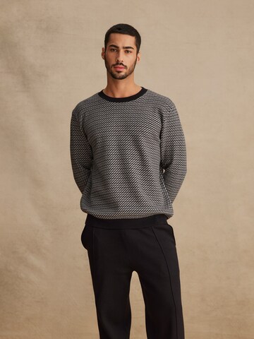 DAN FOX APPAREL Sweater 'Devin' in Grey: front