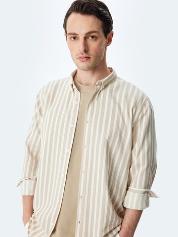Koton Regular fit Button Up Shirt in Beige