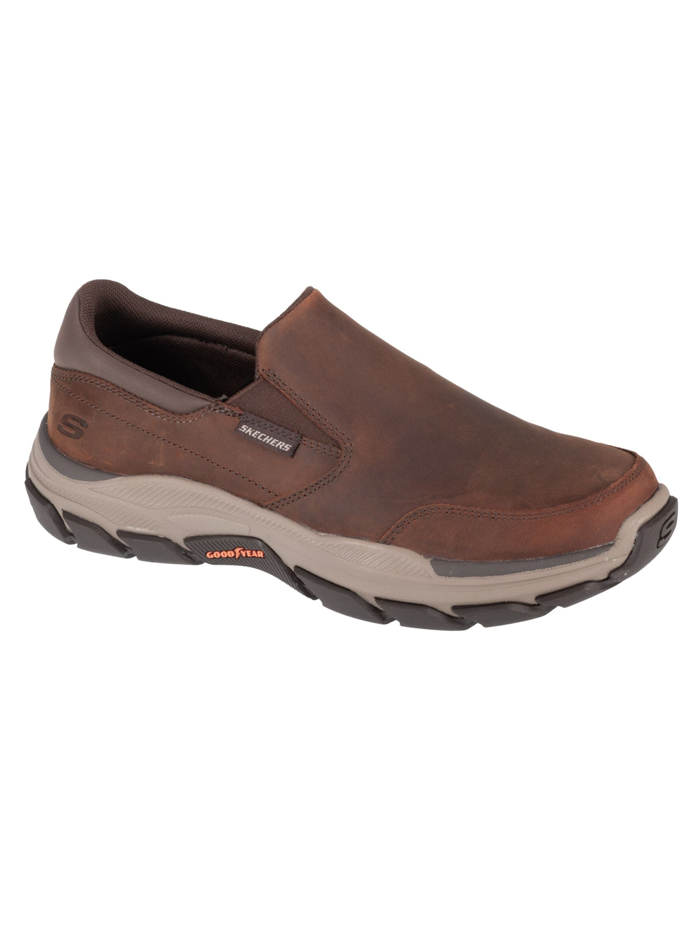 SKECHERS Slip-ons 'Skechers Respected - Calum' in Brown: front