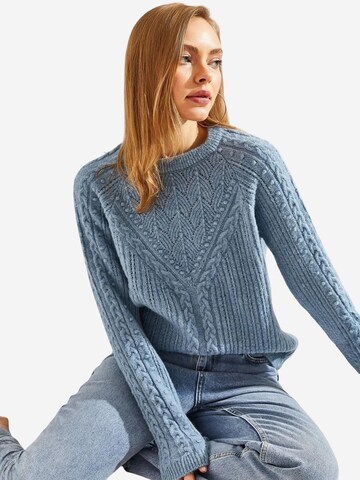 Bianco Lucci Kampsun 'Pullover', värv sinine