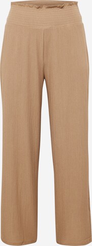 Wide Leg Pantalon 'JURLI' PIECES Curve en marron : devant