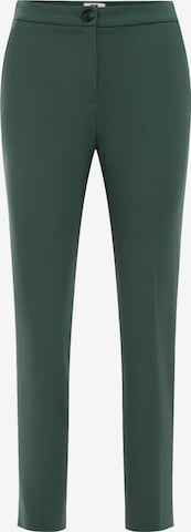 Pantalon à plis WE Fashion en vert : devant