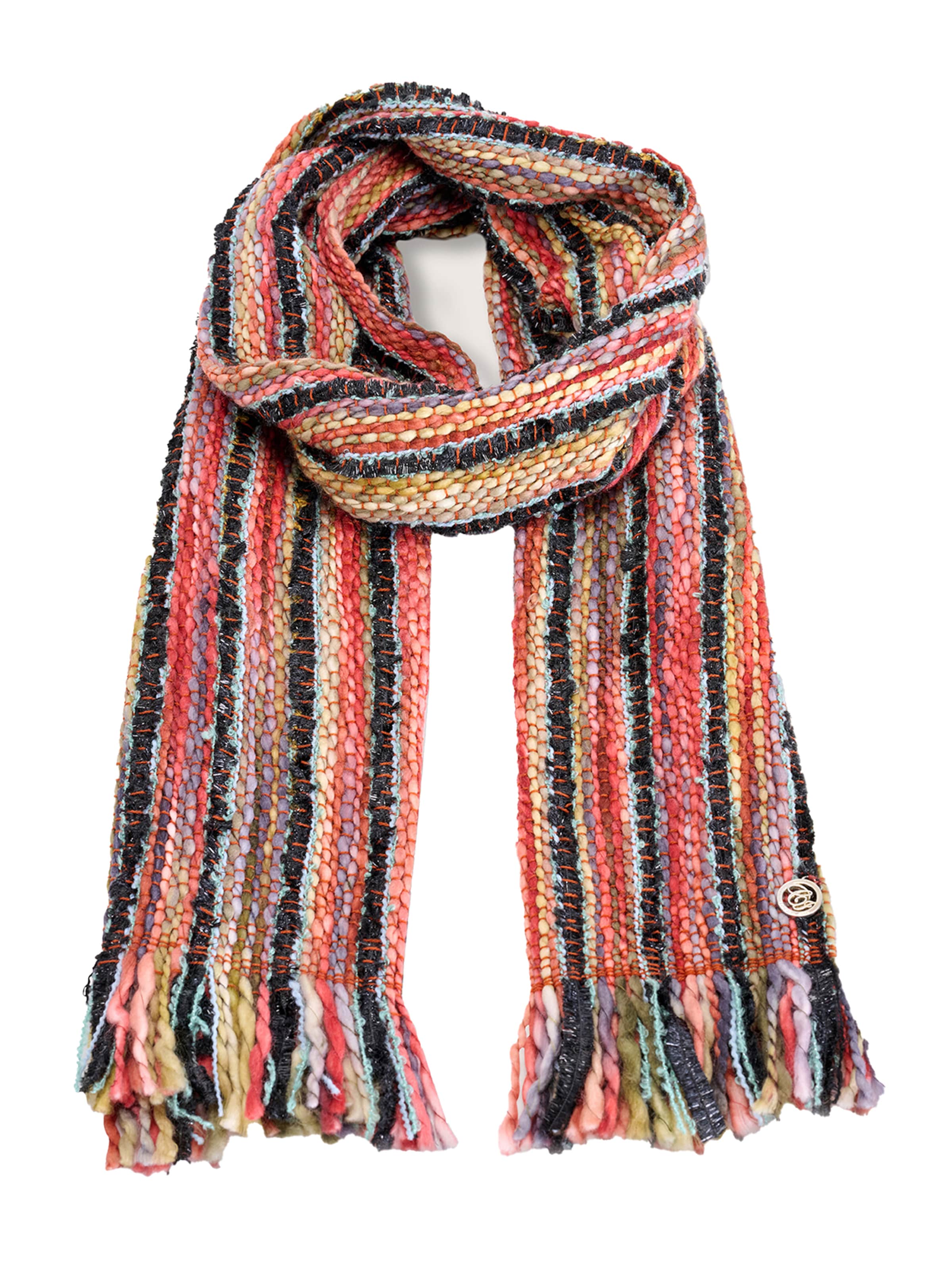 Écharpe Camomilla Italia en marron : devant