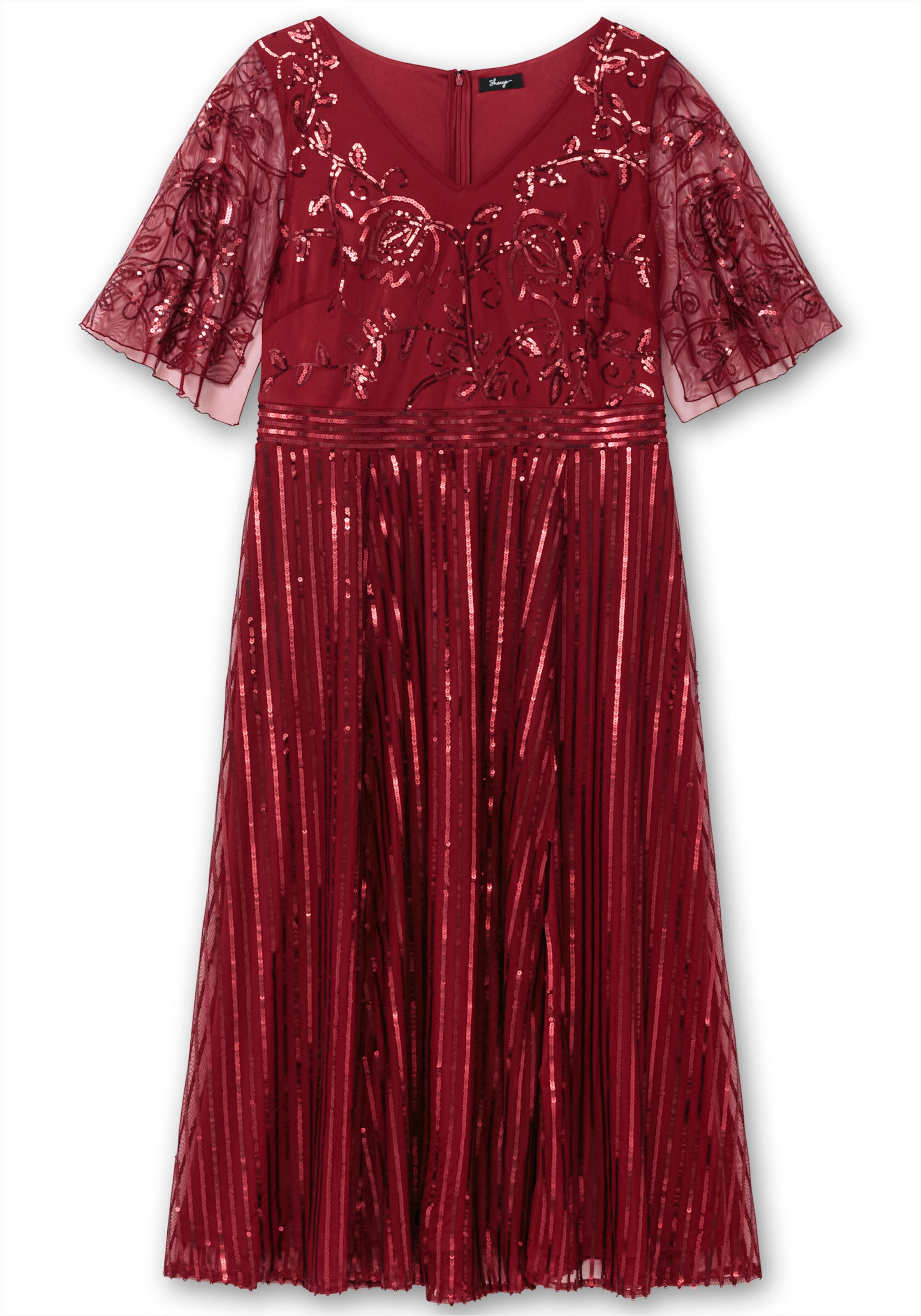 Abito da sera di SHEEGO in rosso: frontale