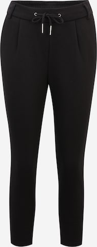 Only Petite Pleat-Front Pants in Black: front