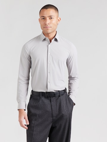 Michael Kors Slim fit Button Up Shirt in Grey: front