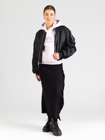purpurinė ALPHA INDUSTRIES Megztinis be užsegimo